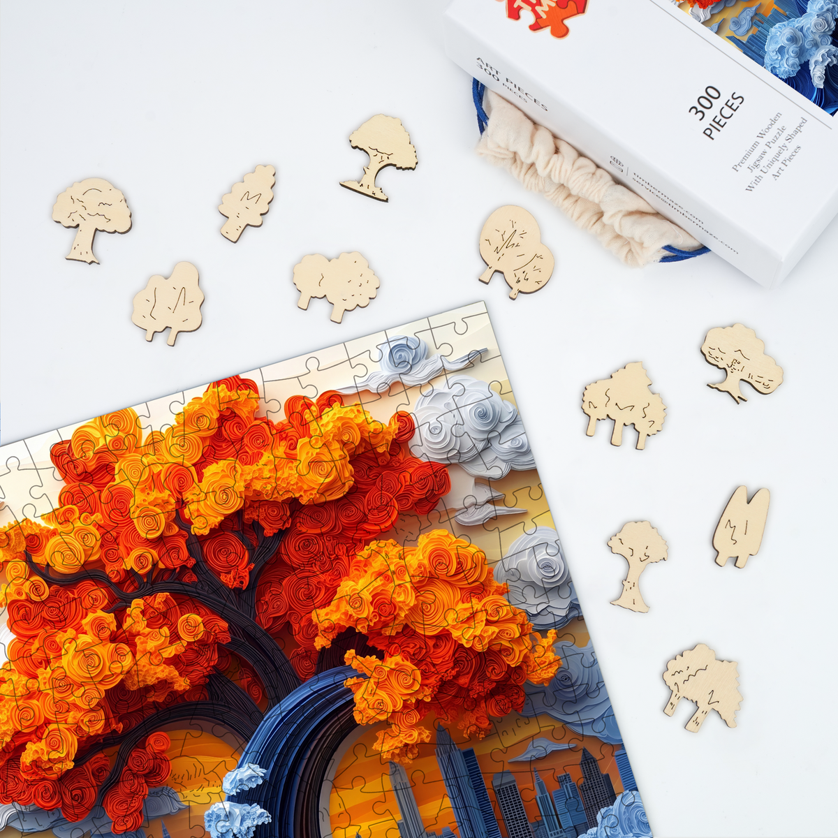 Wave Tree - Wooden Jigsaw Puzzle