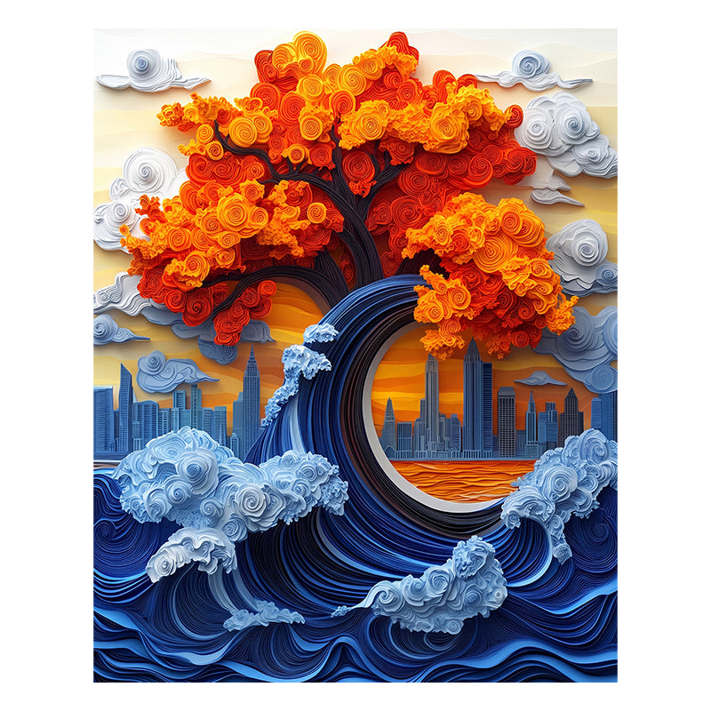 Wave Tree - Wooden Jigsaw Puzzle