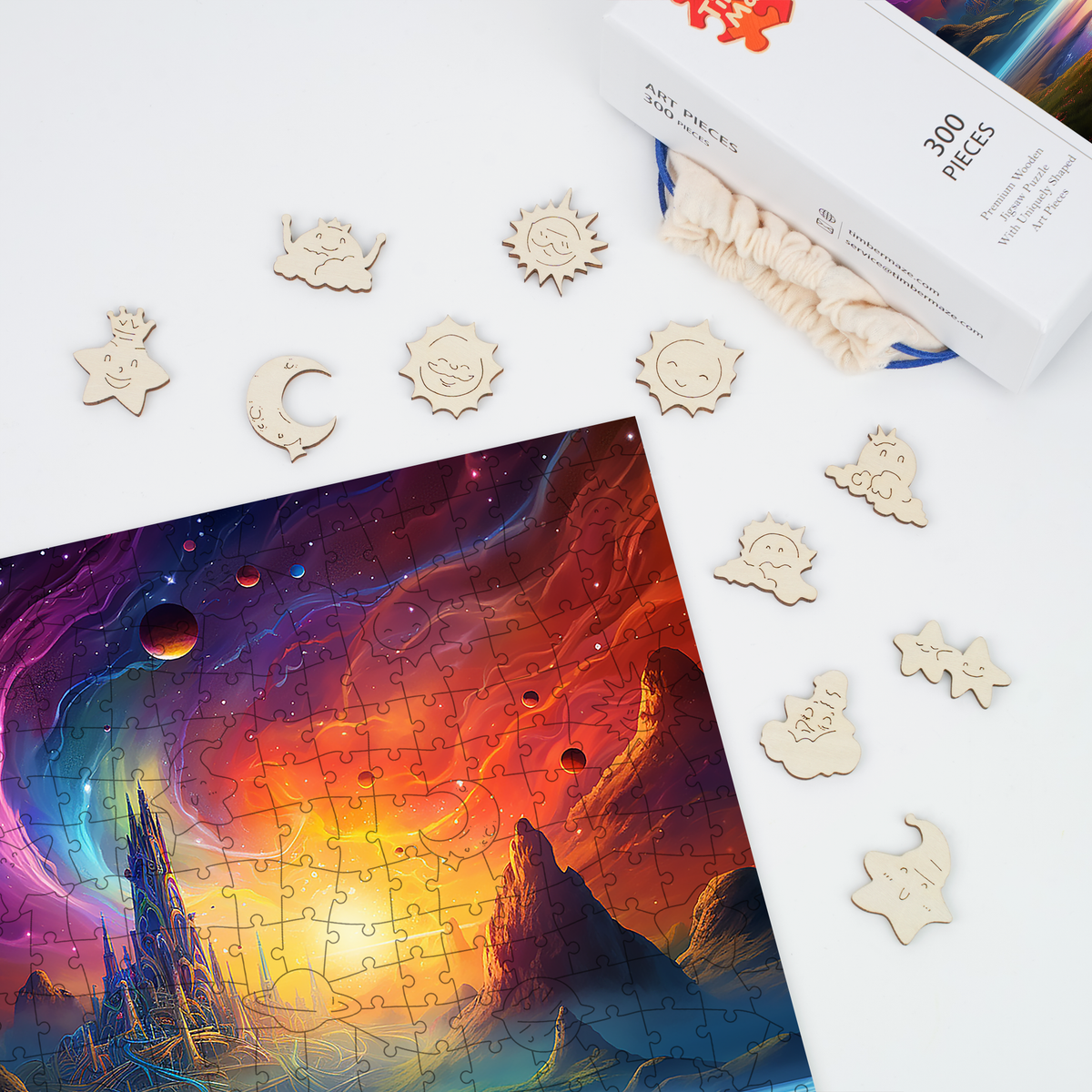 Starlight Realm - Wooden Jigsaw Puzzle