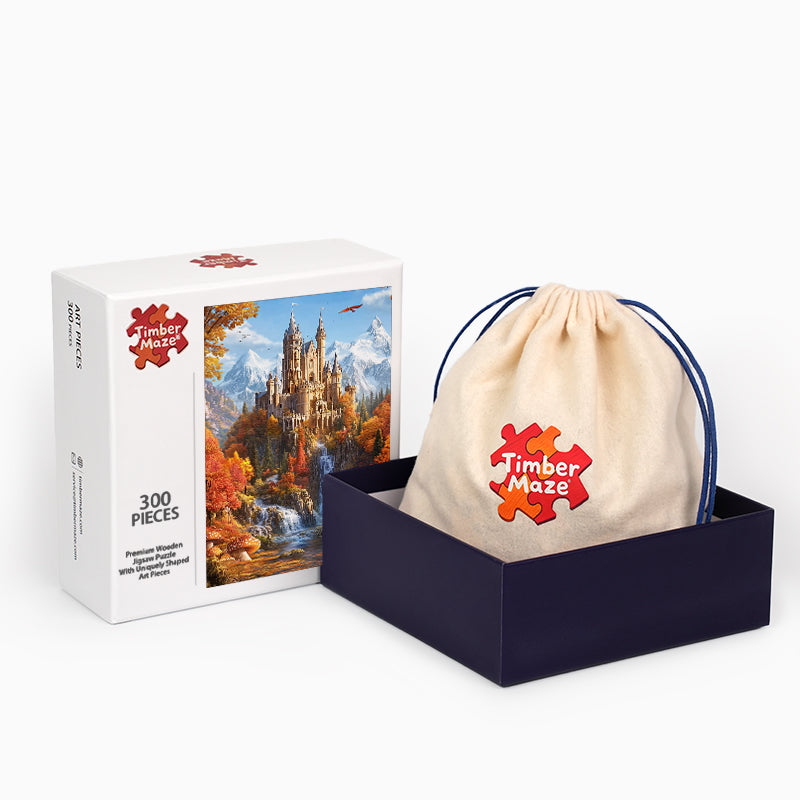 Autumn Castle - Wooden Jigsaw Puzzle