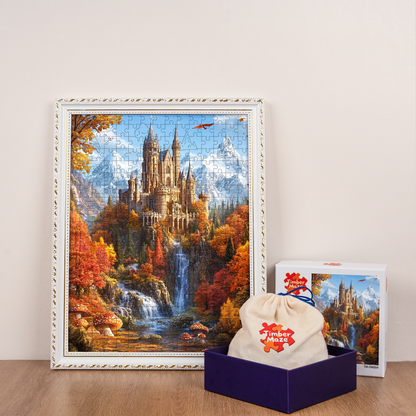 Autumn Castle - Wooden Jigsaw Puzzle
