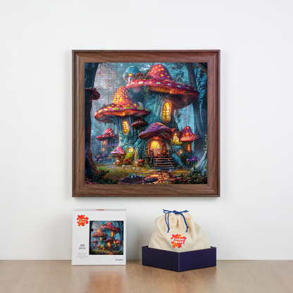 Mushroom Haven - Wooden Jigsaw Puzzle