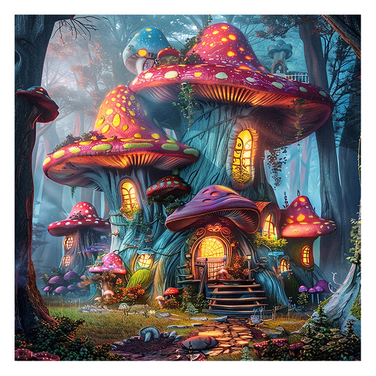 Mushroom Haven - Wooden Jigsaw Puzzle