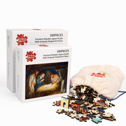 Nativity Scene - Wooden Jigsaw Puzzle
