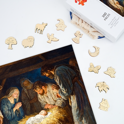Nativity Scene - Wooden Jigsaw Puzzle