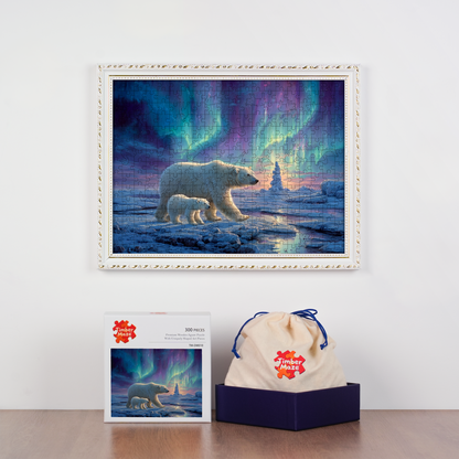 Polar Bears - Wooden Jigsaw Puzzle