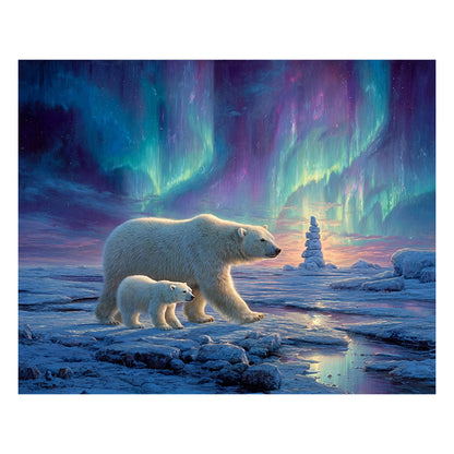 Polar Bears - Wooden Jigsaw Puzzle
