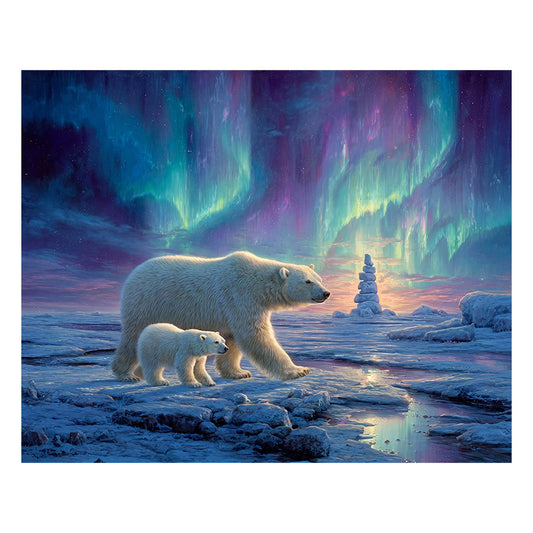Polar Bears - Wooden Jigsaw Puzzle