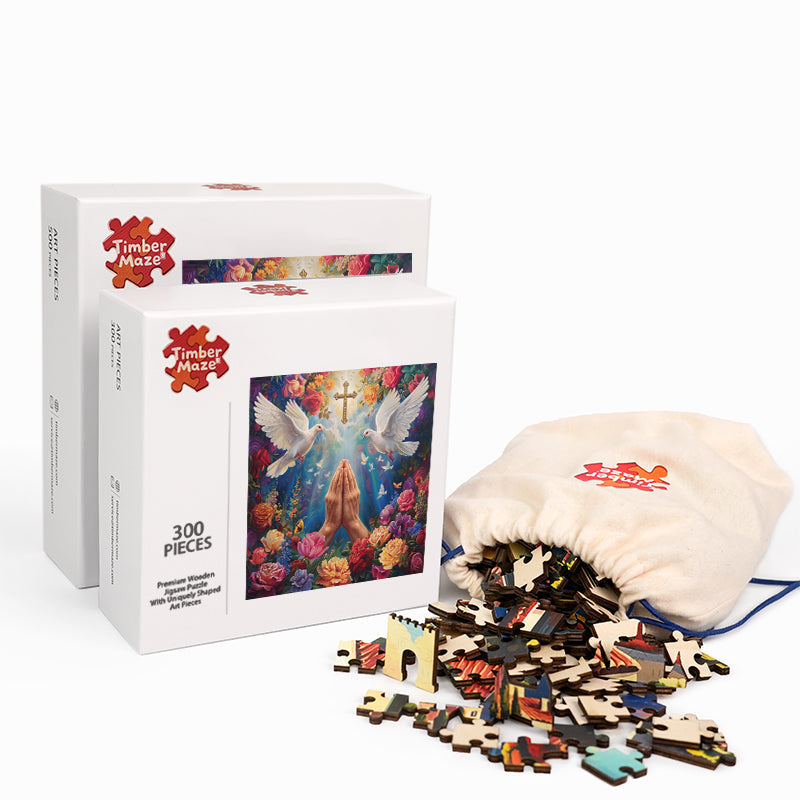 Prayer & Peace - Wooden Jigsaw Puzzle