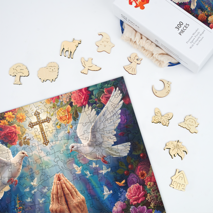 Prayer & Peace - Wooden Jigsaw Puzzle