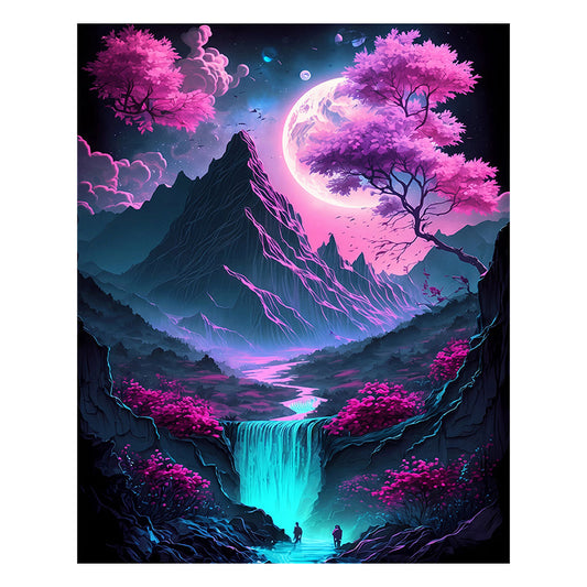 sakura valley art - Wooden Jigsaw Puzzle