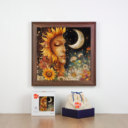 Sun & Moon - Wooden Jigsaw Puzzle