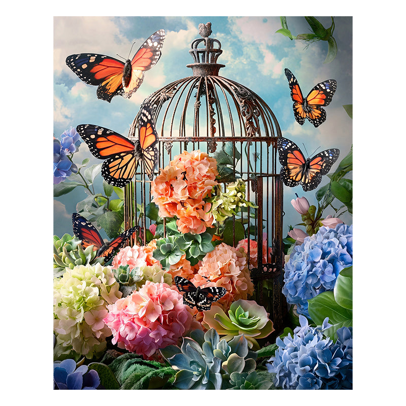 Butterfly Garden - Wooden Jigsaw Puzzle