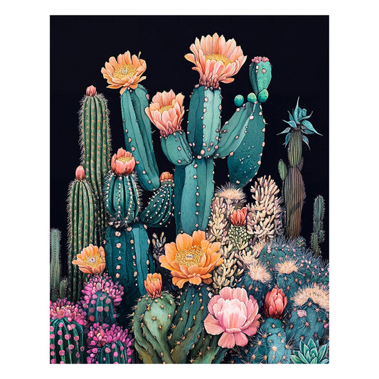 Charming Cactus - Wooden Jigsaw Puzzle