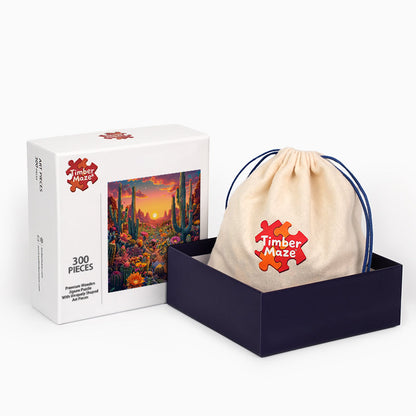 Desert Bloom - Wooden Jigsaw Puzzle