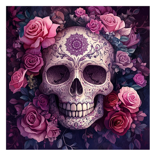Floral Skull - Wooden Jigsaw Puzzle