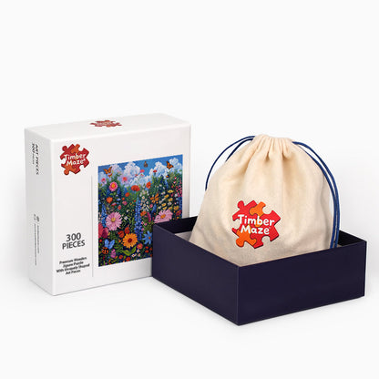 Wildflower Symphony  - Wooden Jigsaw Puzzle