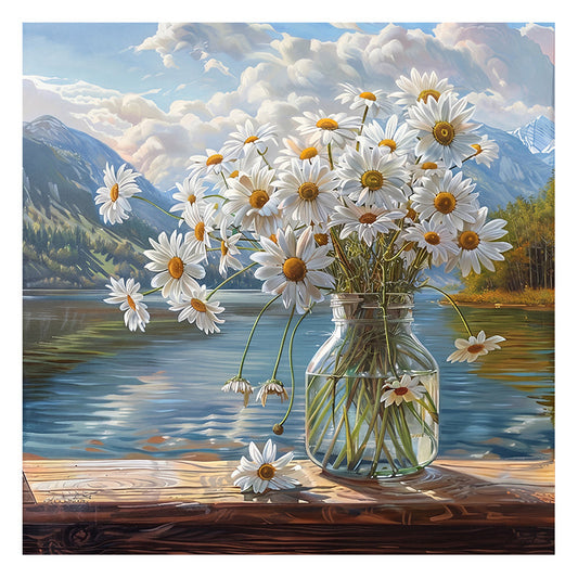 Mountain Daisies - Wooden Jigsaw Puzzle