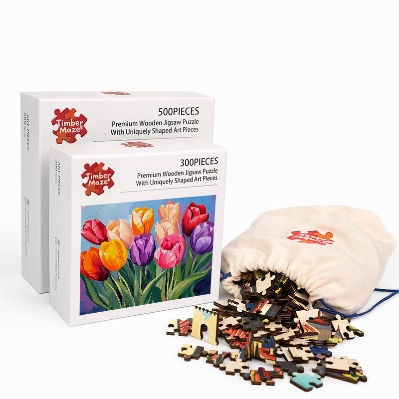 Tulips - Wooden Jigsaw Puzzle