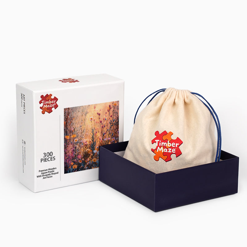 Wildflower Haze - Wooden Jigsaw Puzzle