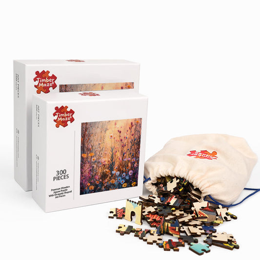 Wildflower Haze - Wooden Jigsaw Puzzle