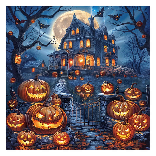 Pumpkin Manor - Wooden Jigsaw Puzzle