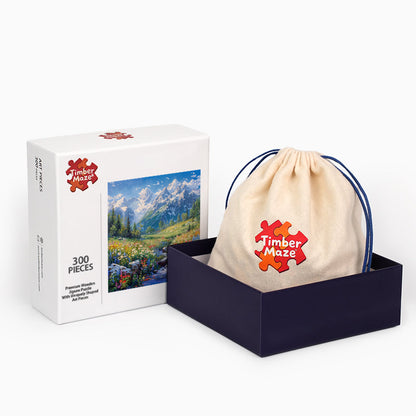 Alpine Bloom - Wooden Jigsaw Puzzle