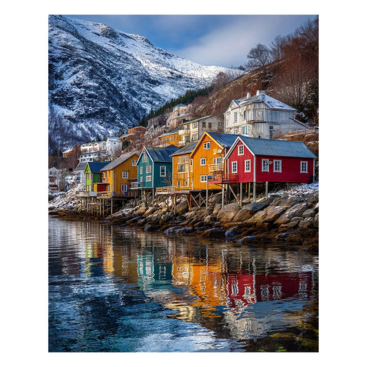 Arctic Village - Wooden Jigsaw Puzzle