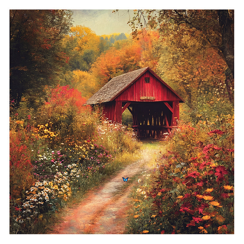 Autumn Bridge - Wooden Jigsaw Puzzle