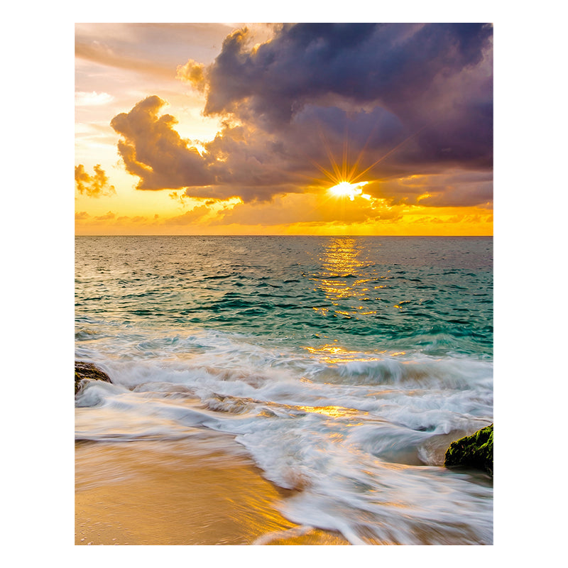 colorful beach - Wooden Jigsaw Puzzle