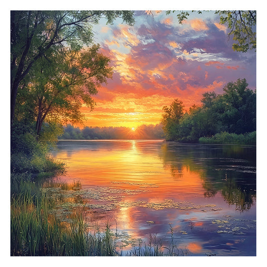 Golden Lake - Wooden Jigsaw Puzzle