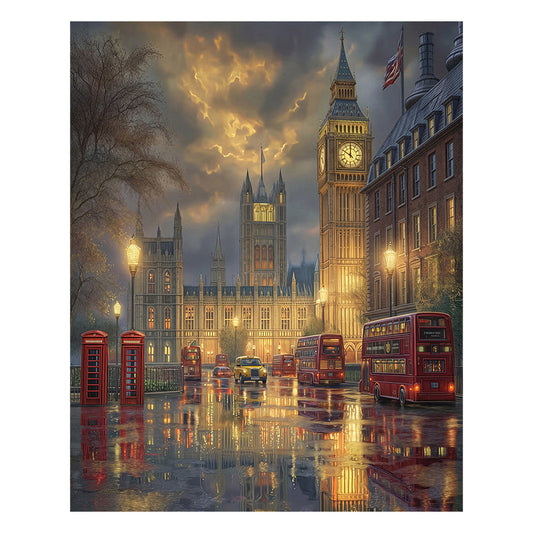 London Twilight - Wooden Jigsaw Puzzle