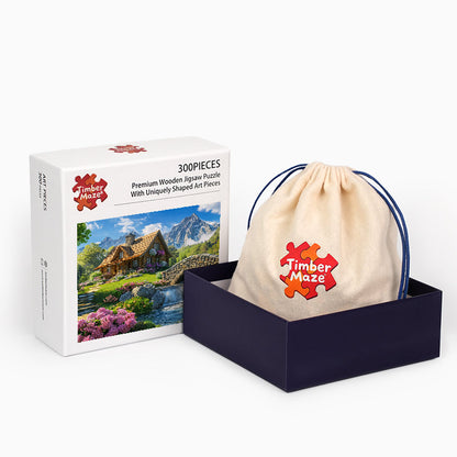 Mountain Chalet - Wooden Jigsaw Puzzle