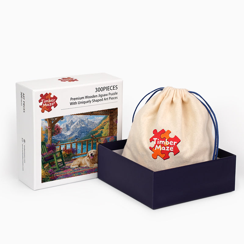 Mountain View Porch - Wooden Jigsaw Puzzle