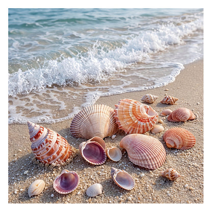 Seashells by the Sea - Wooden Jigsaw Puzzle
