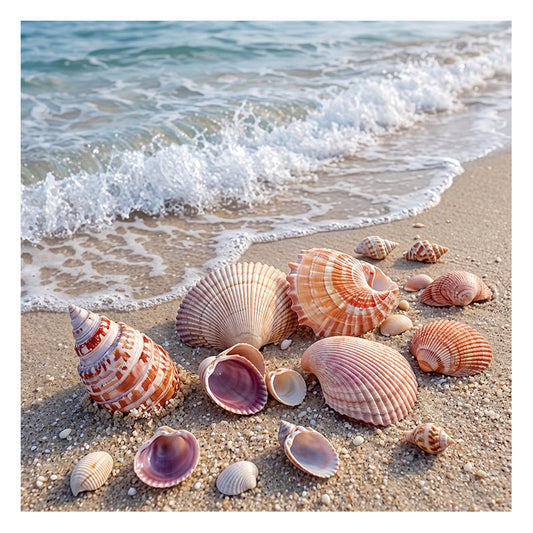 Seashells by the Sea - Wooden Jigsaw Puzzle