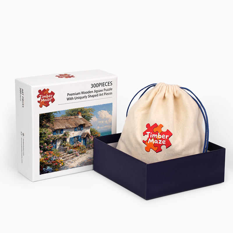 Seaside Cottage - Wooden Jigsaw Puzzle