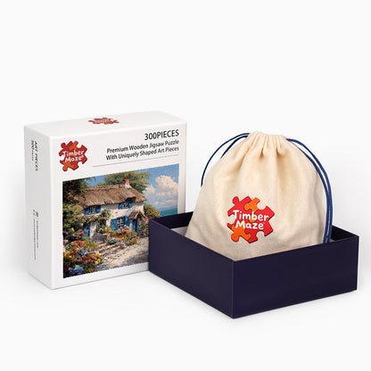 Seaside Cottage - Wooden Jigsaw Puzzle
