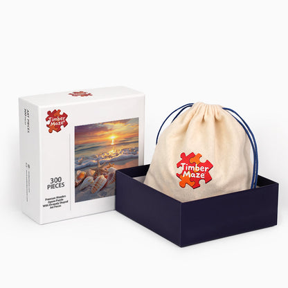 Sunset Shells - Wooden Jigsaw Puzzle