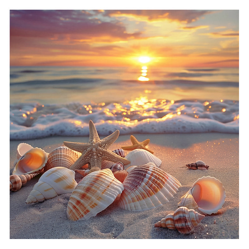 Sunset Shells - Wooden Jigsaw Puzzle