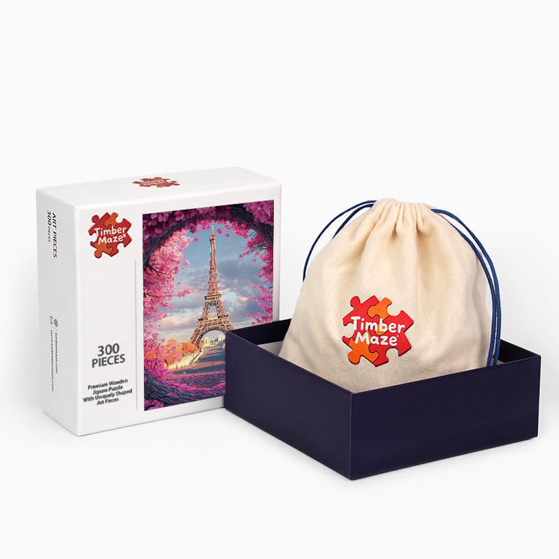 The Spring of Paris - Wooden Jigsaw Puzzle