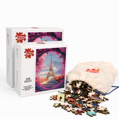 The Spring of Paris - Wooden Jigsaw Puzzle