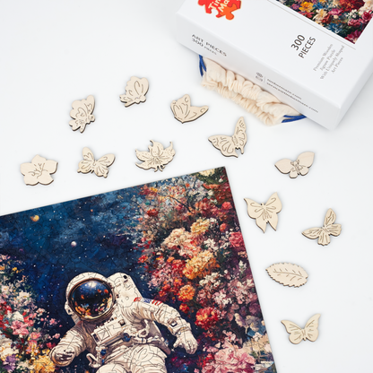Floral Adventure - Wooden Jigsaw Puzzle