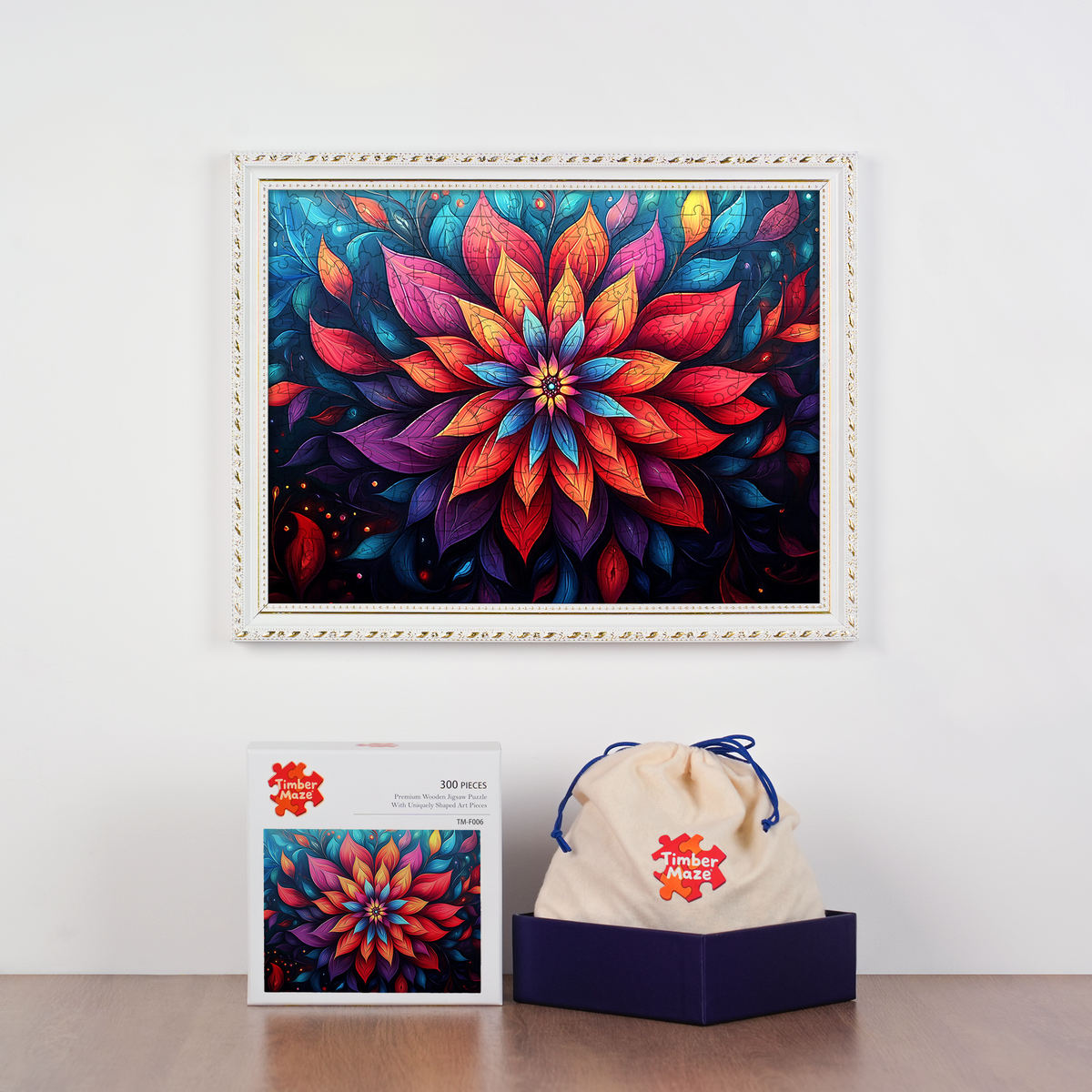Mystic Bloom - Wooden Jigsaw Puzzle