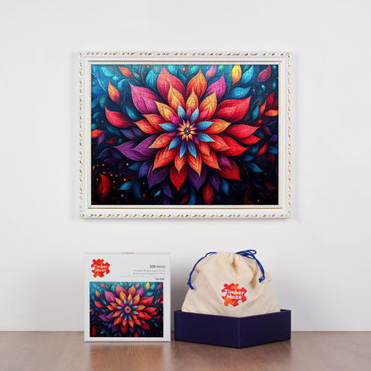 Mystic Bloom - Wooden Jigsaw Puzzle