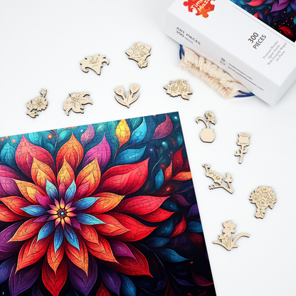 Mystic Bloom - Wooden Jigsaw Puzzle