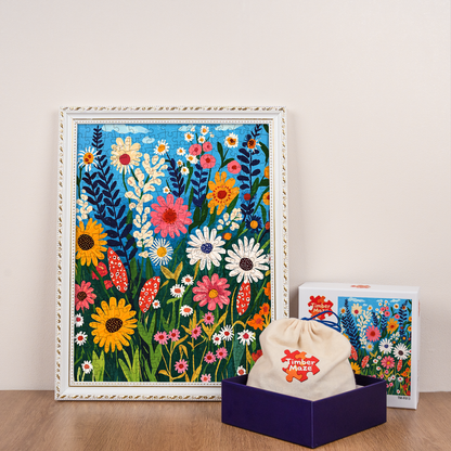 Wild Flowers - Wooden Jigsaw Puzzle