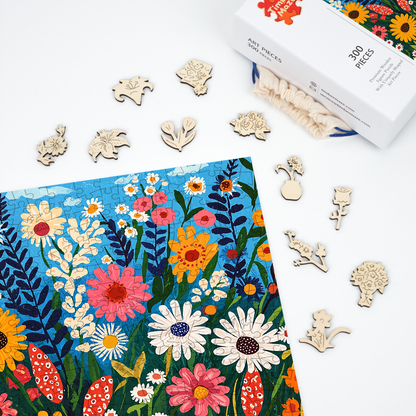 Wild Flowers - Wooden Jigsaw Puzzle