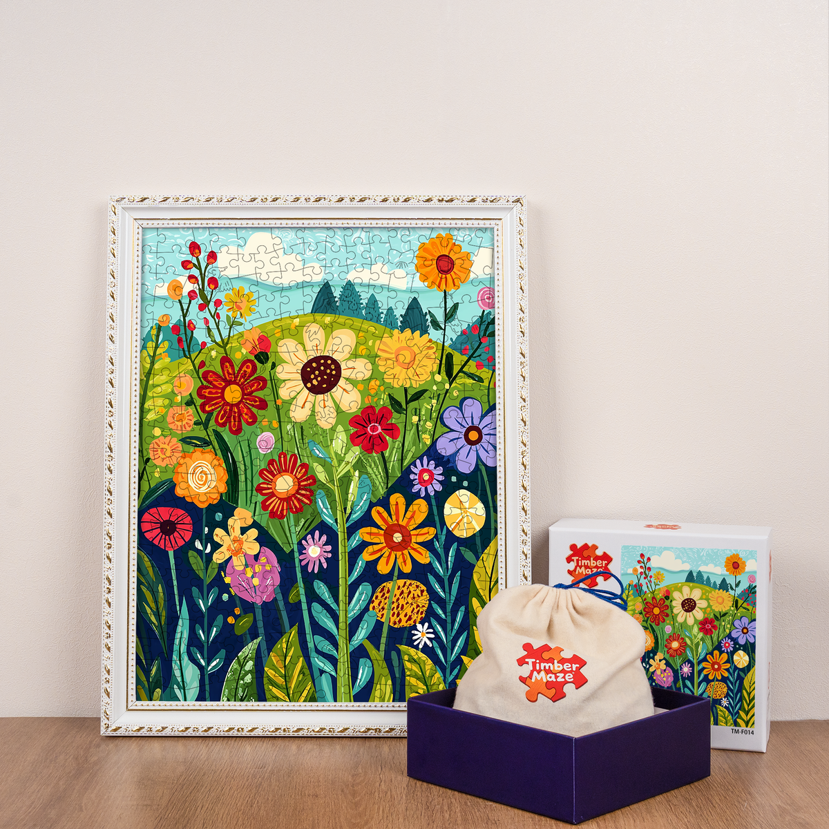 Wildflowers in the Wilderness - Wooden Jigsaw Puzzle