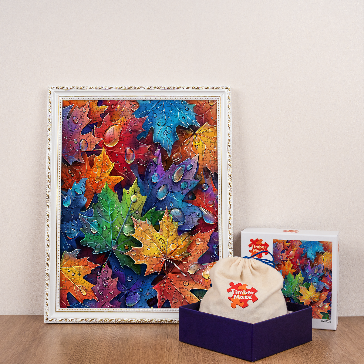 Autumn Leaf Spectrum - Wooden Jigsaw Puzzle